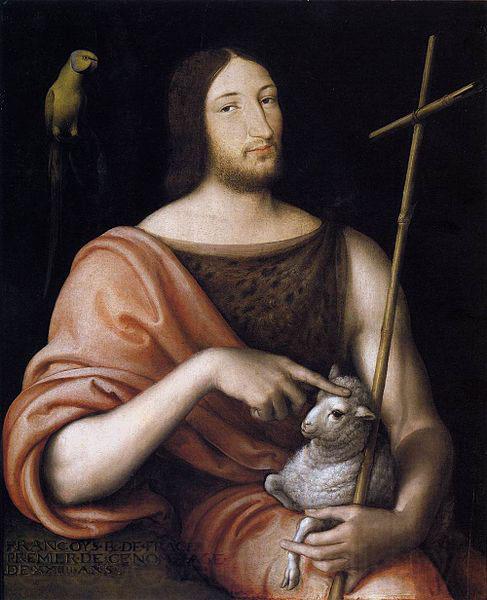 Jean Clouet Portrait of Francois I as St John the Baptist